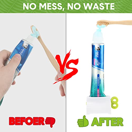 12 Packs Toothpaste Squeezer Toothpaste Topper Toothpaste Dispenser Self Clos...