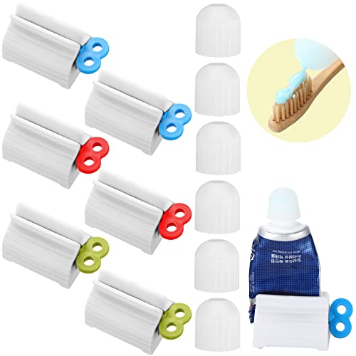 12 Packs Toothpaste Squeezer Toothpaste Topper Toothpaste Dispenser Self Clos...