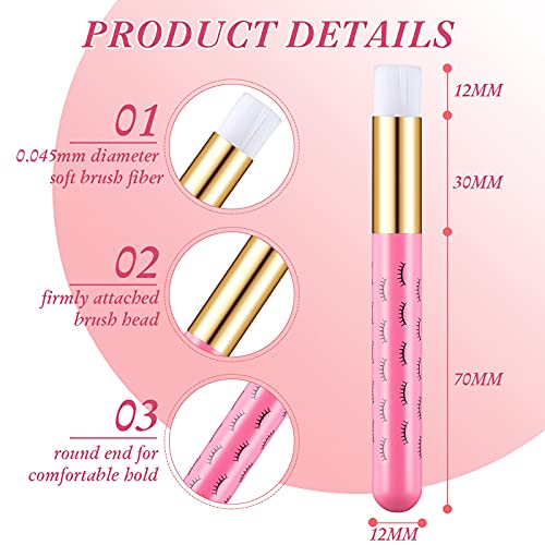 40 Pieces Lash Shampoo Brush For Eyelash Extensions Facial Cleansing Eyelash ...