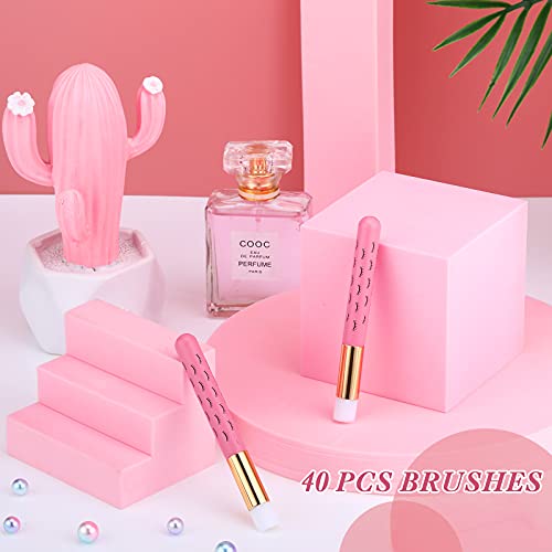 40 Pieces Lash Shampoo Brush For Eyelash Extensions Facial Cleansing Eyelash ...