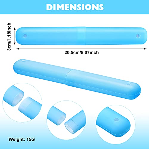 40 Pieces Plastic Toothbrush Holders Travel Toothbrush Cases Portable Toothbr...