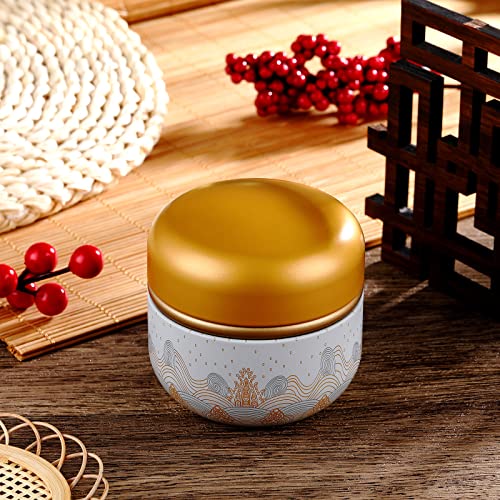 Body Powder Powder Case with Powder Puff Powder Container Tea Canister for Ba...