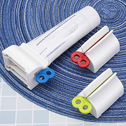 CHENGU 6 Pieces Toothpaste Squeezer Rolling Tube Toothpaste Seat Holder Stand...