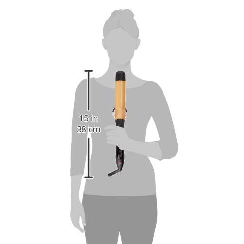 Chi Air Ca1035 Texture Tourmaline Ceramic Curling Iron 1 1/2 Inch, , Onyx Black