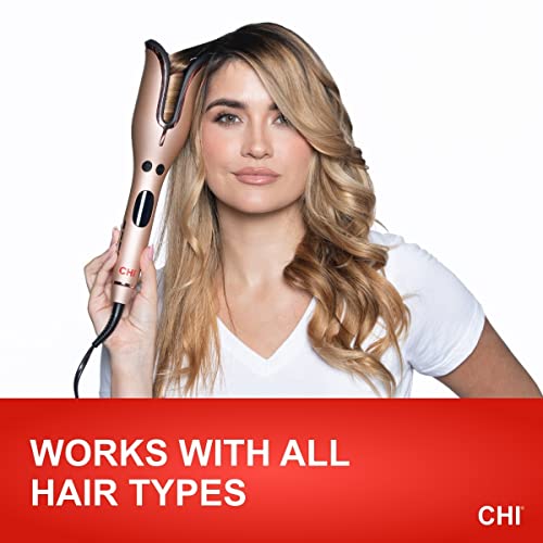 CHI Spin N Curl Special Edition Rose Gold Hair Curler 1". Ideal for Shoulder-...
