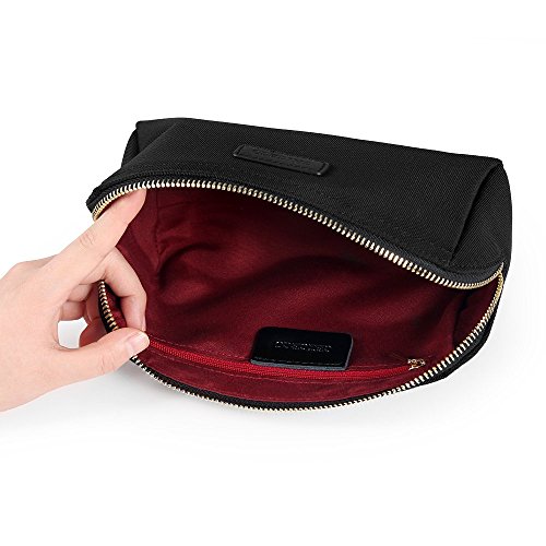 CHICECO Handy Cosmetic Pouch Clutch Makeup Bag - Black/1260D