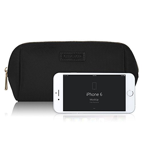 CHICECO Handy Cosmetic Pouch Clutch Makeup Bag - Black/1260D