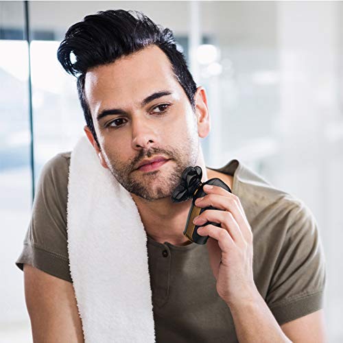 Head Shavers for Bald Men, Electric Rotary Shaver with Multi-Function, 4D Flo...