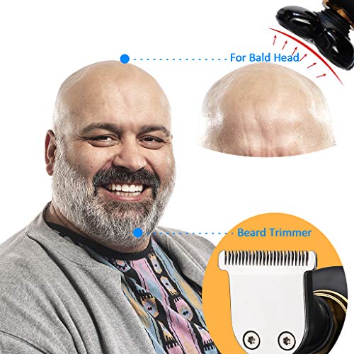 Head Shavers for Bald Men, Electric Rotary Shaver with Multi-Function, 4D Flo...