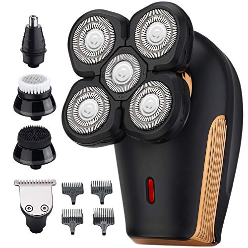 Head Shavers for Bald Men, Electric Rotary Shaver with Multi-Function, 4D Flo...