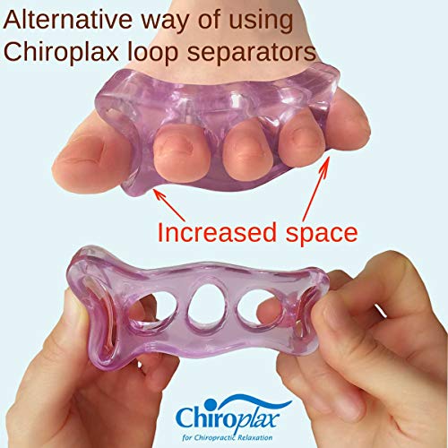 Chiroplax Gel Toe Separators Stretchers (2 Pairs w/Pouch) Toe Spacer Spreader...