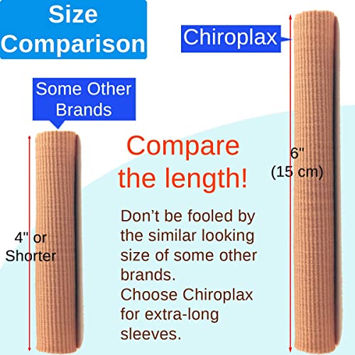Chiroplax Toe Tubes Sleeves Protectors Cushions Fabric & Gel Lining Finger To...