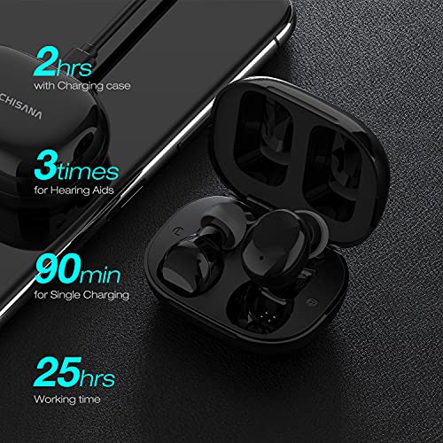 CHISANA Hearing Aids, 4-Channel Digital Sound Amplifier Devices with Touch Pa...