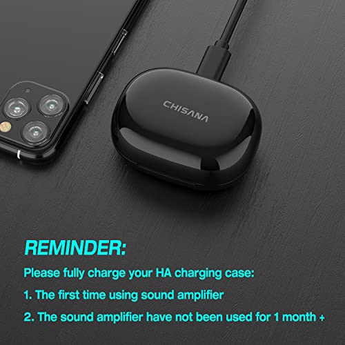 CHISANA Hearing Aids, 4-Channel Digital Sound Amplifier Devices with Touch Pa...