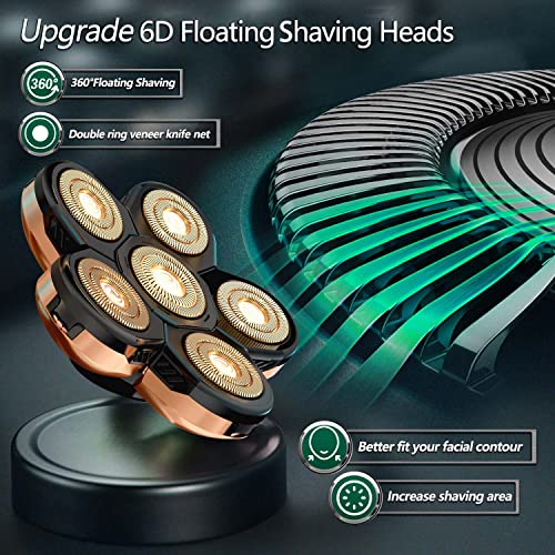 Head Shavers for Bald Men, CHLANT 5-in-1 Electric Shaver for Men Wet and Dry ...