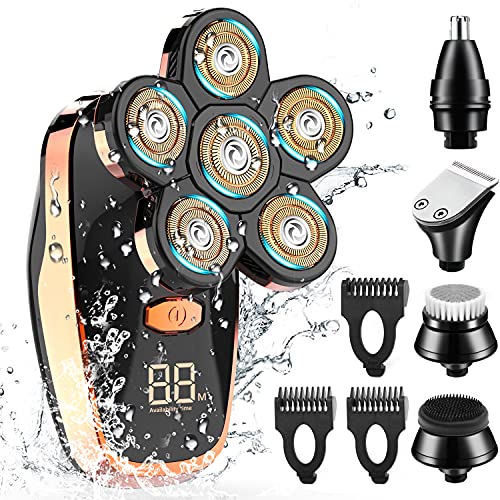 Head Shavers for Bald Men, CHLANT 5-in-1 Electric Shaver for Men Wet and Dry ...