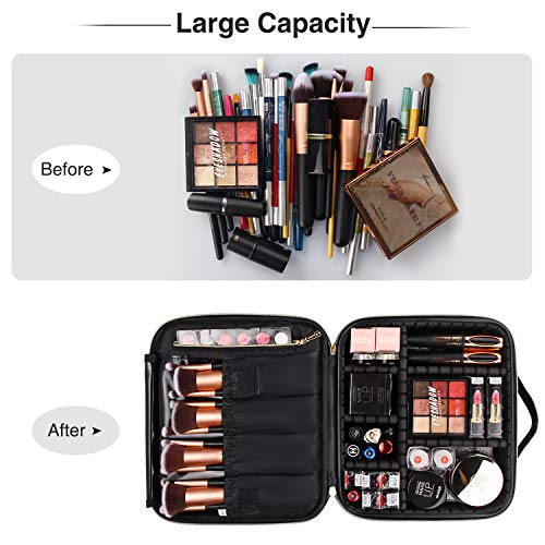 Travel Makeup Case,Chomeiu- Professional Cosmetic Makeup Bag Organizer,Access...