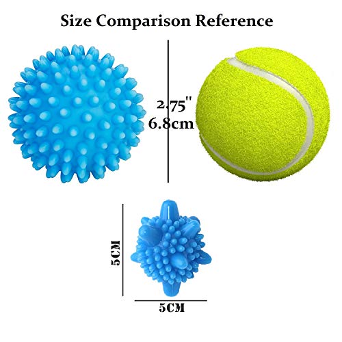 Laundry Dryer Balls Non-Toxic Reusable 18 Pack Cloths Soft Fluffy Anti-Wrinkl...