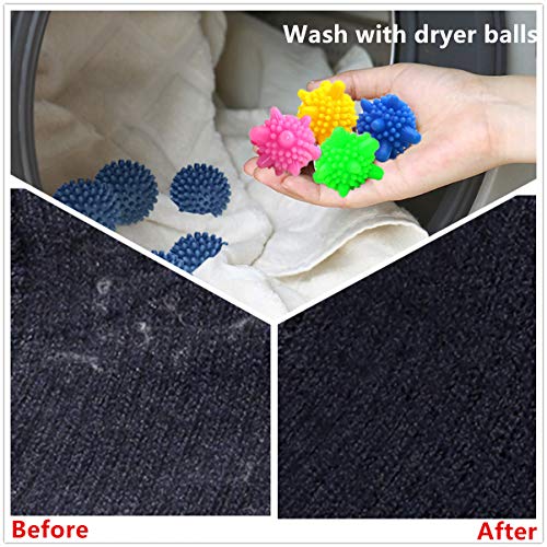 Laundry Dryer Balls Non-Toxic Reusable 18 Pack Cloths Soft Fluffy Anti-Wrinkl...