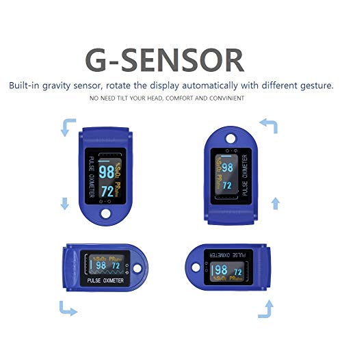 Pulse Oximeter, Finger Pulse Oximeter with OLED Display, Pulse Oximeter Finge...