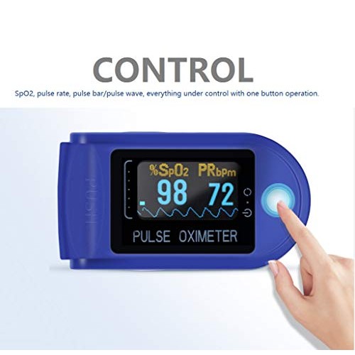 Pulse Oximeter, Finger Pulse Oximeter with OLED Display, Pulse Oximeter Finge...