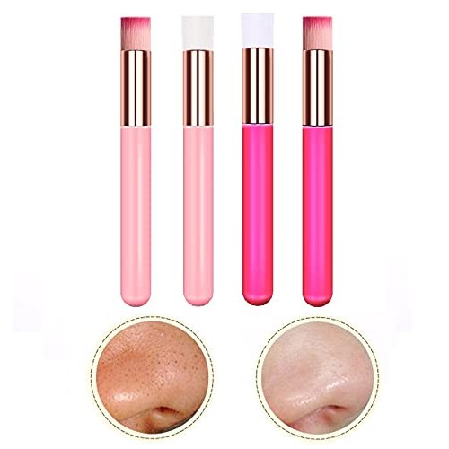 Chris.W 20 Pcs Lash Shampoo Brushes Nose Pore Deep Cleaning Brush Peel off Bl...