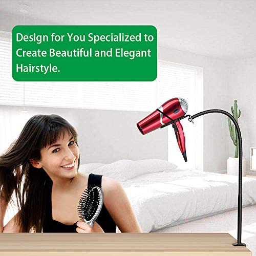 CHRUNONE Hands Free Blow Dryer Holder, Stainless Steel Hair Dryer Stand Clamp...