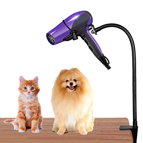 CHRUNONE Hands Free Blow Dryer Holder, Stainless Steel Hair Dryer Stand Clamp...