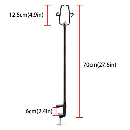 CHRUNONE Hands Free Blow Dryer Holder, Stainless Steel Hair Dryer Stand Clamp...