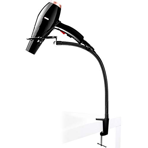CHRUNONE Hands Free Blow Dryer Holder, Stainless Steel Hair Dryer Stand Clamp...