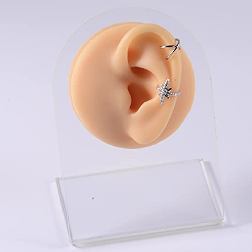 CHUANCI Soft Silicone Flexible Model Body Part Displays Set for Acupuncture H...