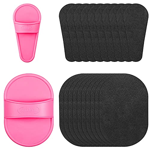 102 Pieces Hair Removal Pad Sets Smooth Away Hair Removal Kit, 2 Sizes Smooth...