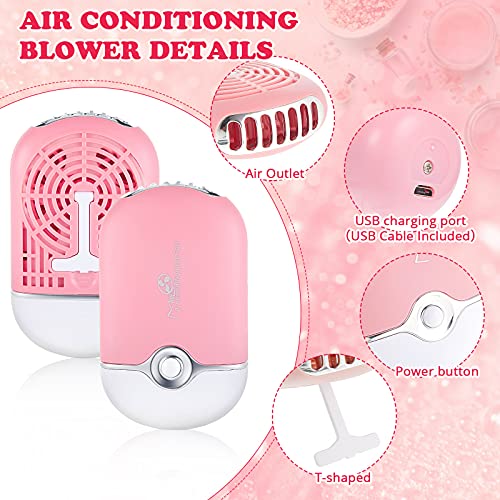 USB Eyelash Fan Dryer Blower Handheld and Nano Mist Sprayer, Air Conditioning...
