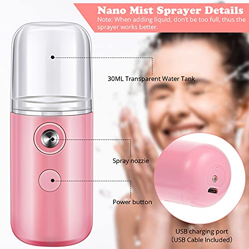 USB Eyelash Fan Dryer Blower Handheld and Nano Mist Sprayer, Air Conditioning...