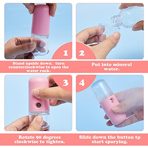 USB Eyelash Fan Dryer Blower Handheld and Nano Mist Sprayer, Air Conditioning...