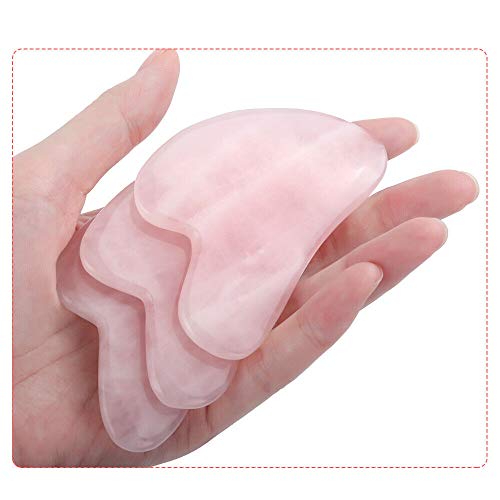 Gua Sha Facial Tool, Natural Jade Stone Guasha Board for SPA Acupuncture Ther...