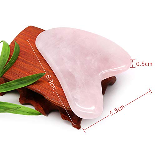 Gua Sha Facial Tool, Natural Jade Stone Guasha Board for SPA Acupuncture Ther...
