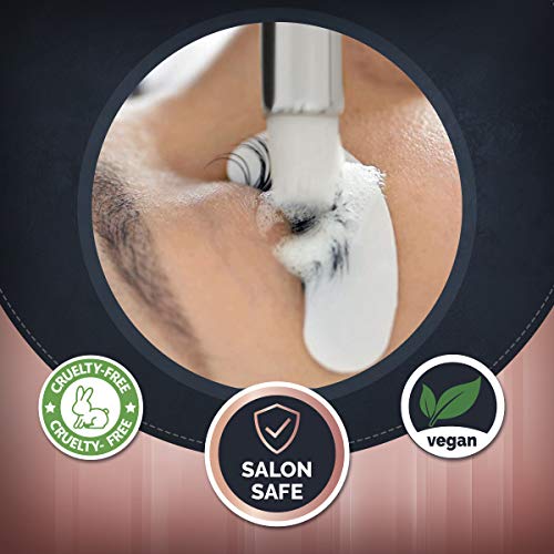 Lash Shampoo Foaming Cleanser & Brush (50ml) | Gentle Foam Wash For Eyelash E...