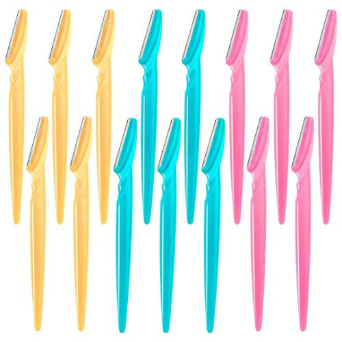 15Pcs Eyebrow Razors Multipurpose Exfoliating Dermaplaning Tool Face Razor an...