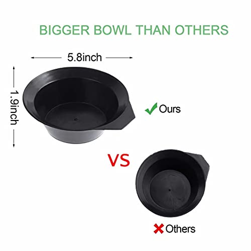 47 Pieces Hair Dye Coloring Kit Hair Tinting Bowl Dye Brush, Ear Cover, Glove...