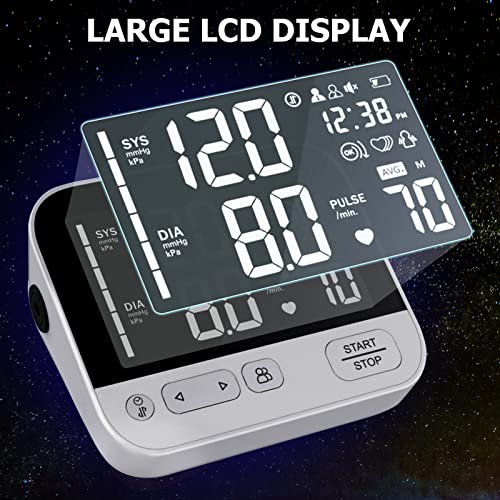 Blood Pressure Monitor - Automatic Upper Arm BP Machine, Accurate Adjustable ...