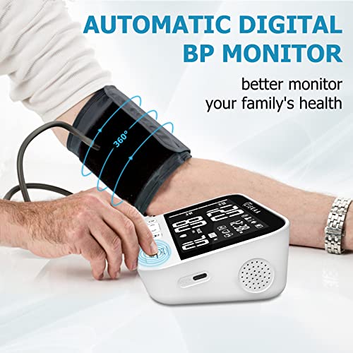 Blood Pressure Monitor - Automatic Upper Arm BP Machine, Accurate Adjustable ...