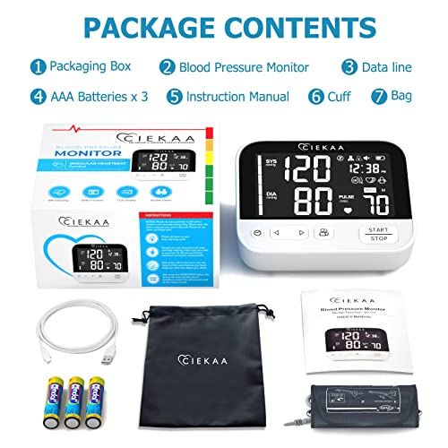 Blood Pressure Monitor - Automatic Upper Arm BP Machine, Accurate Adjustable ...