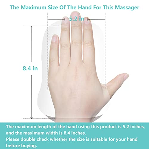 CINCOM Rechargeable Hand Massager with Heat for Women, Cordless Electric Mass...