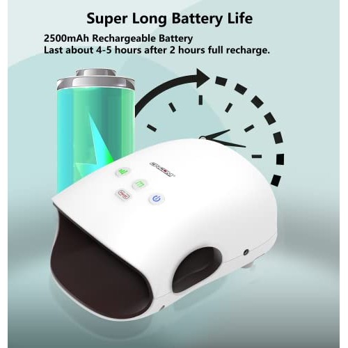 CINCOM Rechargeable Hand Massager with Heat for Women, Cordless Electric Mass...