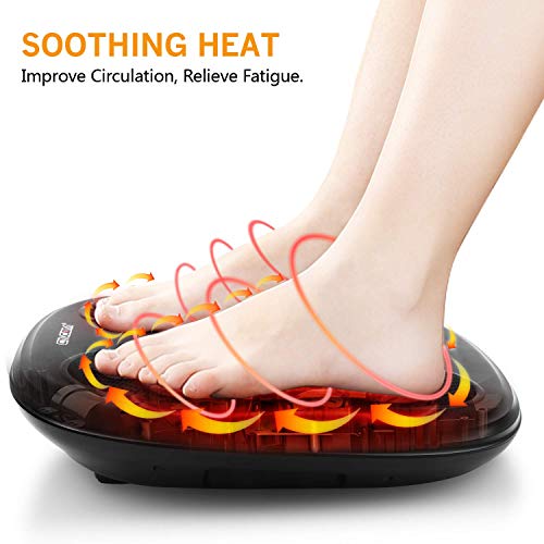 CINCOM Shiatsu Foot Massager with Heat, Deep Kneading Heated Foot Massager Ma...