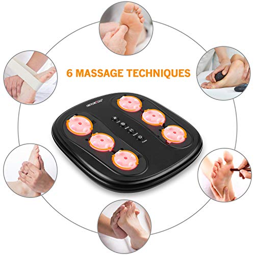 CINCOM Shiatsu Foot Massager with Heat, Deep Kneading Heated Foot Massager Ma...