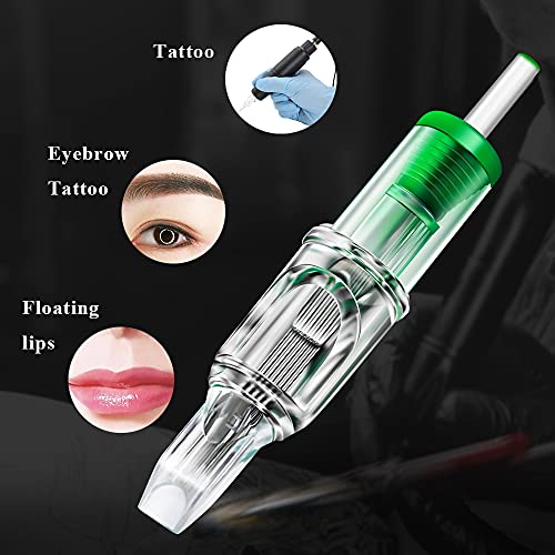 Tattoo Cartridge Needles, CINRA 20Pcs Tattoo Needles Mixed Size 5M1 7M1 9M1 1...