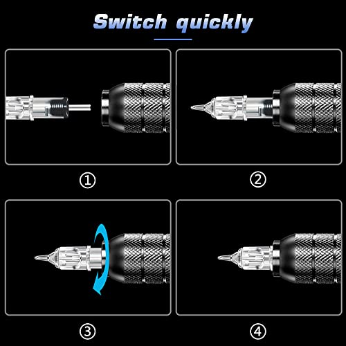 Tattoo Needle Cartridges, CINRA 60Pcs Tattoo Cartridge Needles Mix Size 3RL 5...