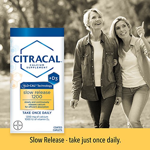 Citracal Slow Release 1200, 1200 mg Calcium Citrate and Calcium Carbonate Ble...